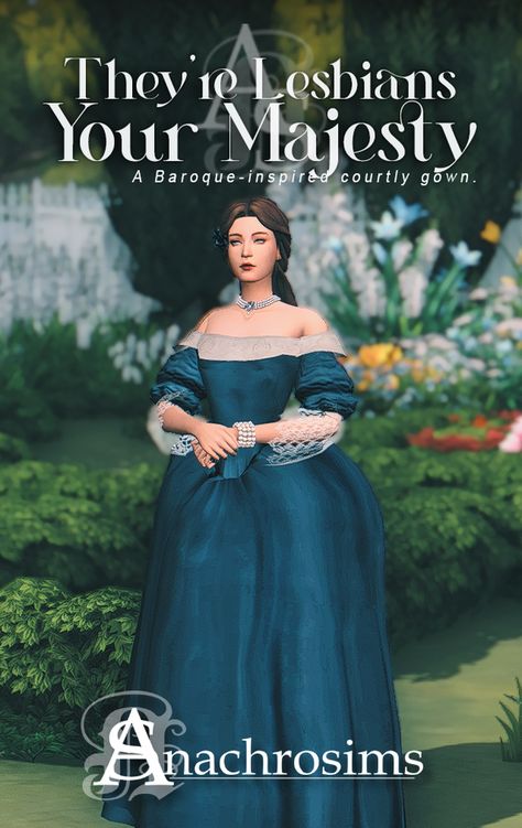 Sims 4 Decades Challenge, Sims Medieval, Victorian Gown, Royal Clothes, Medieval Clothes, Pelo Sims, Sims 4 Game Mods, Casas The Sims 4, Sims 4 Dresses