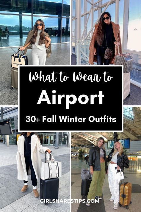 30+ chic fall winter airport outfit ideas to elevate your travel style! Discover comfy looks perfect for jet-setting in comfort and style. Airport Look For Winters, Cozy Airport Outfit Fall, Chicago Fall Outfits Cold Weather, Airport Outfit Women Winter, Cute Fall Travel Outfits, Cold Outfits Going Out, Airplane Style Airport Outfits, Az Winter Outfit, Europe Travel Outfits Winter Carry On