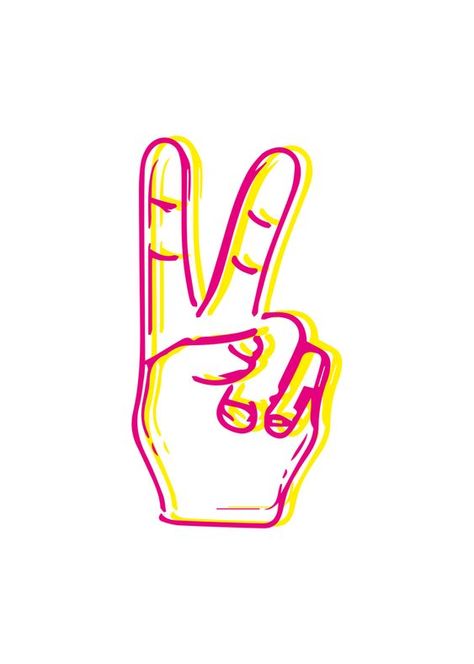 Peace Sign Drawing, Peace Fingers, Black Lives Matter Art, Peace Sign Hand, Finger Art, Neon Room, Hand Signals, Glam Room, Hand Logo