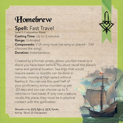 Ahoy, It's Captain Lobo, In collaboration with First Mate Nensho, we brought my first spell idea to life and it's a spell I will feature in my upcoming campaign. All hand on deck! Man the cannons! Brace yourselves against the power of the sea! 5e Spells, Homebrew Spells, Dnd Subclasses, Dnd Spells, Dnd Magic, Magic Things, Gamer Funny, Dnd Npc, Dnd Homebrew