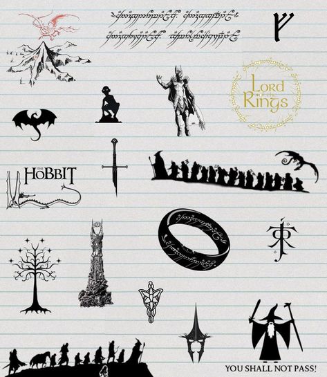 Minimalist Tolkien Tattoo, Lotr Tattoo Finger, Mini Lotr Tattoo, Lord Of The Rings Patchwork Tattoo, The Hobbit Tattoo Minimalist, Hobbit Symbols, Hobbit Hole Tattoo Minimalist, Middle Earth Tattoo Ideas, Lord Of The Rings Small Tattoo