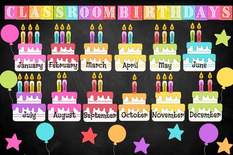 Classroom Birthday Board Daycare Preschool Rainbow Dot Classroom Decor Classroom Birthdays Birthday Banner PDF Printable Decor - Etsy Birthday Board Daycare, Classroom Birthday Board, Classroom Birthdays, Preschool Rainbow, Birthday Board Classroom, Stars Classroom, 2nd Grade Activities, Classroom Birthday, Decor Classroom