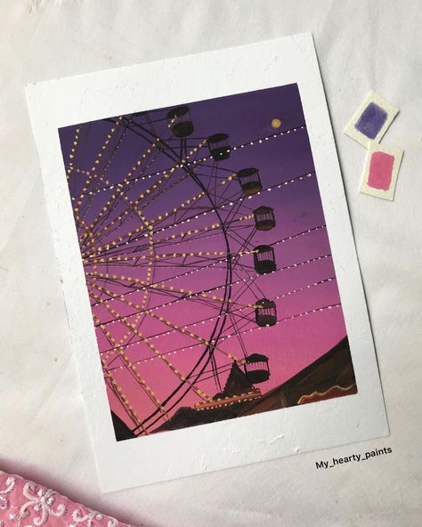 All Posts • Instagram Giant Wheel Painting, Instagram Purple Aesthetic, Wheel Painting, Paper Reference, Giant Wheel, Drawing Sunset, Christian Drawings, Abstract Pencil Drawings, Artsy Gift