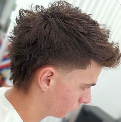 Faux Mullet, Hawk Mullet, Hair Spikes, Fade Curly Hair, Modern Mullet Haircut, Boy Haircuts Long, Mohawk Hairstyles Men, Faux Hawk Hairstyles, Mullet Haircut