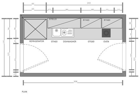 Single Wall Kitchen Floor Plan | EdrawMax Free Editbale Printable Narrow Kitchen Floor Plans, Single Kitchen Platform, Kitchen Single Wall Layout, Small Single Wall Kitchen Ideas, Small Single Wall Kitchen, Single Wall Kitchen Layout Small Spaces, Single Wall Kitchen Ideas, Straight Kitchen Design, Single Wall Kitchen Layout