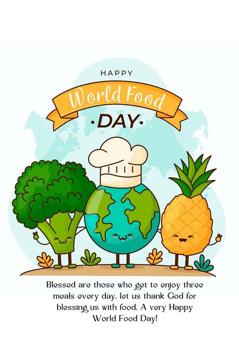 Happy World Food Day ! Food Waste Poster, World Food Safety Day, Food Safety Day, Food Background Wallpapers, World Food Day, Social Studies Projects, Class Presentation, Solar System Projects, Science Week