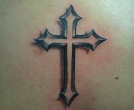 Cross With Shading Tattoo, Tattoo Pesca, Cross Tattoo Stencil, Shading Guide, Cross Necklace Tattoo, Cool Cross Tattoos, Crosses Tattoo, Good Family Tattoo, Crucifix Tattoo