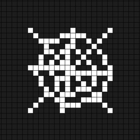 A pixel art template of the cobweb block or item from the video game Minecraft.

In the game you can also use it as string. Spiderweb Pixel Art, Spider Web Pixel Art, Minecraft Spider Build, Spider Pixel Art, Minecraft Items Pixel Art, Minecraft Halloween Ideas, Pixel Art Halloween, Halloween Pixel Art, Minecraft Spider