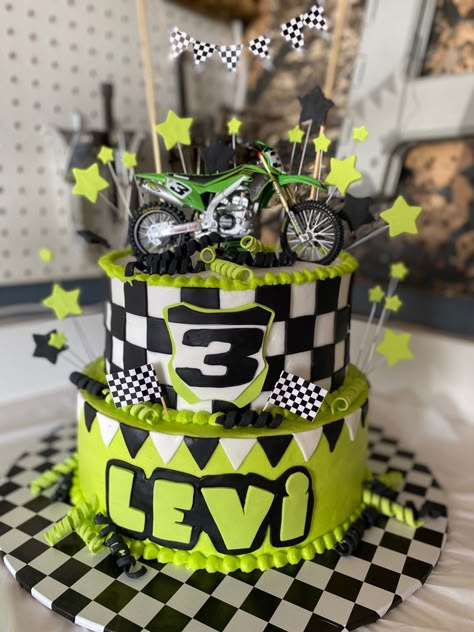 Dirtbike Birthday Party, Motocross Cake, Bday Party Boy, Dirt Bike Cake, 2nd Birthday Cake Boy, Motorcycle Birthday Cakes, Motocross Birthday Party, Motorbike Cake, 3rd Birthday Party For Boy