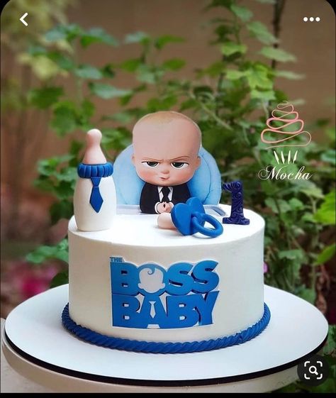 Boss Baby Birthday Party Boy Cake, Baby Boss Cake Topper Printable, Baby Boss Cake Design, Baby Boss Birthday Cake, Boss Baby Cake Ideas, The Boss Baby Cake, Boss Baby Cake Design, Baby Boss Decoration Ideas, Boss Baby Theme Cake