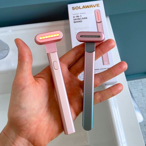 After Selling Out 9x, Solawave’s Celeb-Favorite Skincare Wand Just Got a Facelift - TheGetWell Beauty Devices, Red Light Therapy, Favorite Skincare Products, Anti Aging Beauty, Skincare Tools, Skin Routine, روتين العناية بالبشرة, Light Therapy, Beauty Skin Care Routine