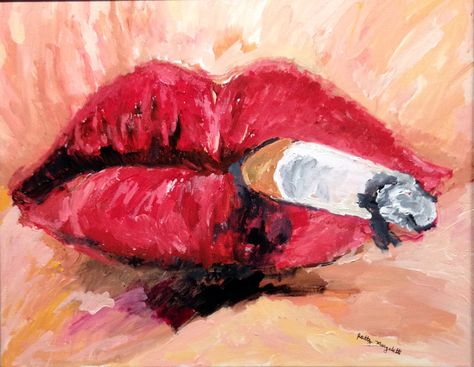 11/14 SULTRY SMOKE plmargalotti Cigeratte Painting, Ciggerate Painting, Art Narrative, Office Painting, Lips Painting, Black Paper Drawing, Women Painting, Doodle Art Drawing, Meaningful Drawings