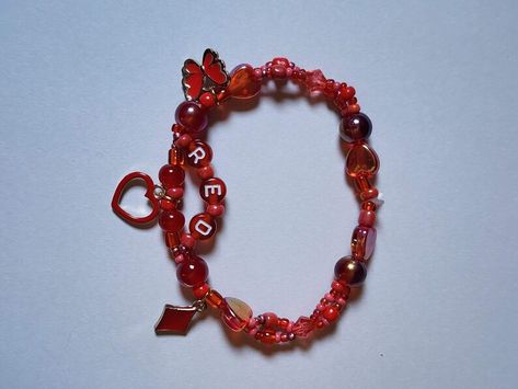 Handmade Taylor Swift friendship bracelet red era 7in string Red Friendship Bracelet Taylor Swift, Friendship Bracelet Taylor Swift, Eras Tour Red, Bracelet Taylor Swift, Taylor Swift Friendship Bracelet, Red Era, Taylor Swift Eras Tour, Taylor Swift Eras, Red Taylor