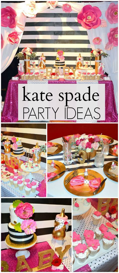 You have to see this amazing Kate Spade baby shower! See more party ideas at CatchMyParty.com! Kate Spade Inspired Party, Kate Spade Baby Shower, Bos Baby, Kate Spade Party, Kate Spade Bridal Shower, Kate Spade Bridal, Kate Spade Inspired, Toys Kids, Girl Shower