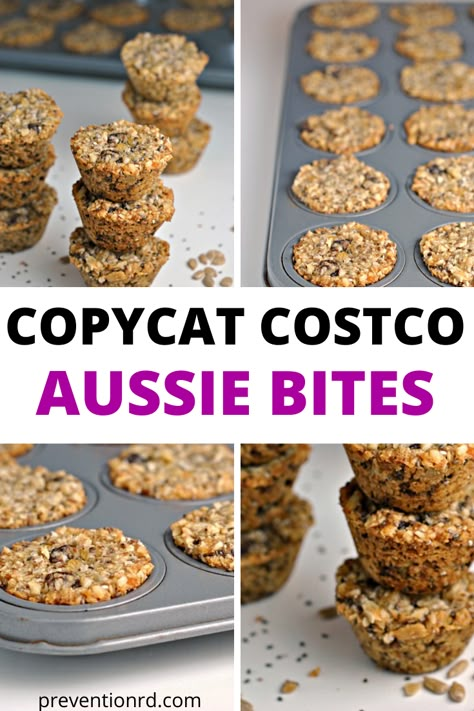 How To Make Aussie Bites, Healthy Aussie Bites Recipe, Auzzie Bites, Aussie Bites Copycat Recipe, Aussie Bites Recipe Pioneer Woman, Alyssa Healthy Oatmeal Bites Recipe, Diy Aussie Bites, Copycat Aussie Bites, Homemade Aussie Bites