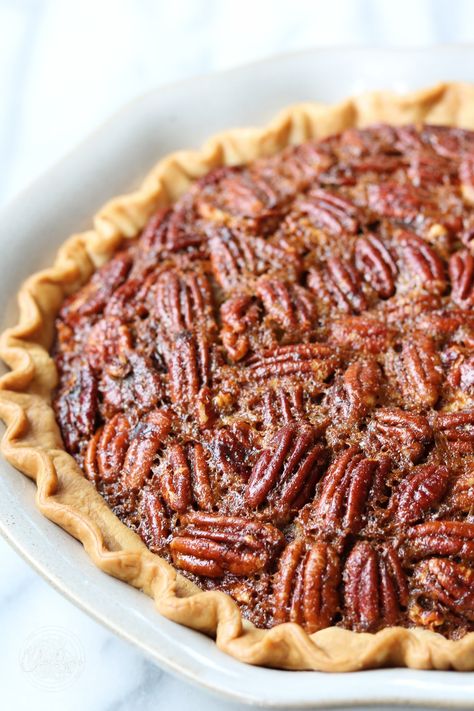 Brown Butter Bourbon Pecan Pie Brown Butter Bourbon Pecan Pie, Brown Butter Pecan Pie, Bourbon Pecan Pie Recipe, Brown Butter Bourbon, Butter Bourbon, Butter Pecan Pie, Maple Pecan Pie, Pie Crust Shield, Premade Pie Crust