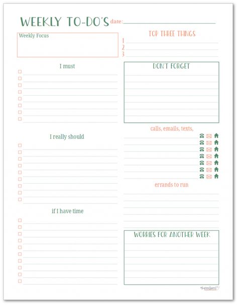 Use the weekly to-do planning page to organize your to-do list each week. Keep track of errands, appointments and the important tasks you want to get done each week. Daily Routine Planner, To Do Planner, Daily To Do List, Daily Planners, Daily Planner Pages, Planner Tips, Routine Planner, Printables Free, Planner Pdf