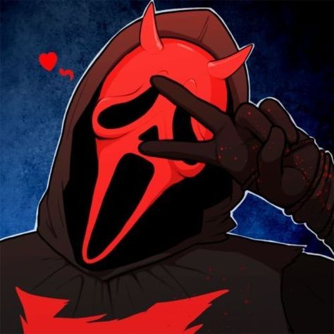 Art Pin Dead By Daylight, Too Tired, Profile Pic, Scream, Mask, Red