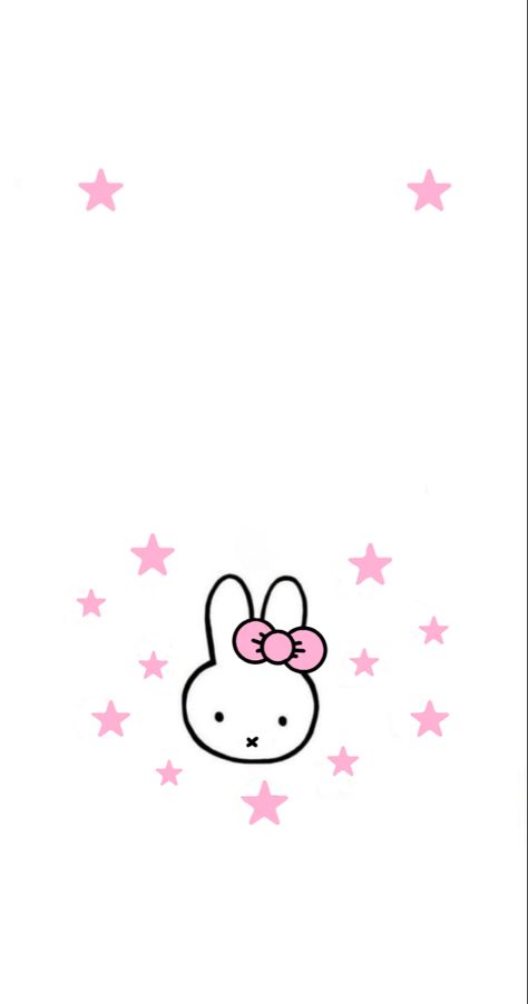 Pink Miffy Wallpaper, Miffy Aesthetic Wallpaper, Miffy Ios, Miffy Lockscreen, Sanrio Wallpaper Aesthetic, Miffy Wallpaper Iphone, Baby Star Wars Characters, Miffy Pink, Green Lockscreen