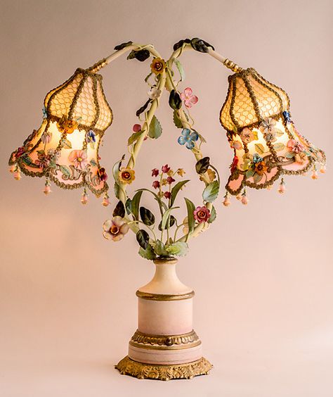 Victorian Lampshades, I Love Lamp, Brass Floor, Flower Lamp, Bedroom Floor, Cool Lamps, Dream Room Inspiration, Cute Room Decor, Room Inspiration Bedroom