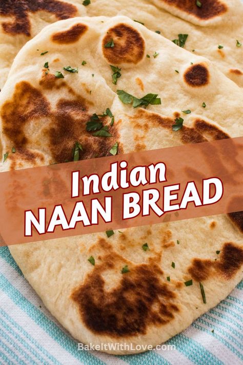 Homemade Indian Naan Bread Traditional Indian Naan Bread Recipe, Authentic Indian Naan Bread Recipe, Authentic Naan Bread Recipe, Nan Bread Ideas, Nanna Bread, Nana Bread Recipes, Indian Naan Bread Recipe, Garlic Naan Bread Recipe, Nan Bread