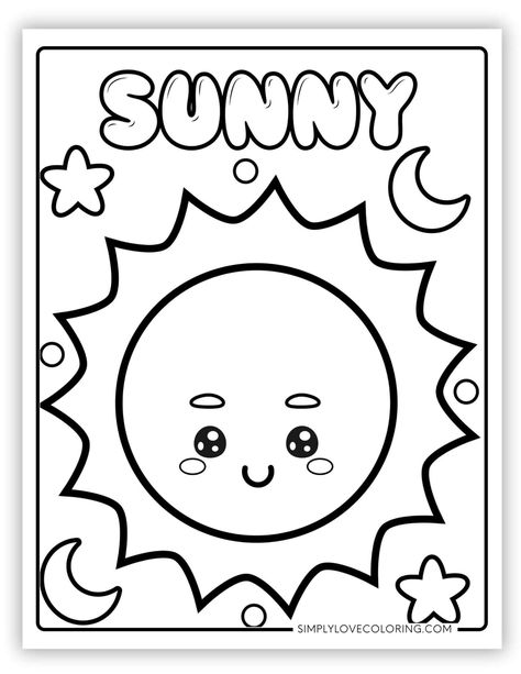 Free weather coloring pages are the perfect activity for homeschooling, classrooms, teachers, kids' activities, and educational activities. Weather Coloring Pages Free Printable, Weather Activities Preschool Printables Free, Weather Coloring Pages, Weather Printables, Weather For Kids, Weather Activities Preschool, Weather Activities For Kids, Weather Worksheets, Weather Print