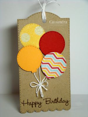 Tag It Tuesday! Red, yellow, & orange Diy Birthday Gift Tags, Birthday Tag Ideas, Birthday Tags Handmade, Gift Tags Diy Handmade, Birthday Care Packages, Gift Tags Birthday, Idee Cricut, Birthday Gift Tags, Gift Tags Diy