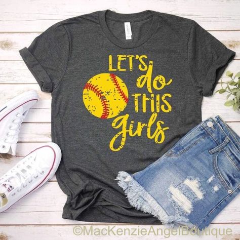 This Is The Perfect Tee For Any Softball Fan. It Is Super Soft On A Bella Canvas Cotton/Poly Blend Tee (52/48). Sizing Is Unisex. Softball Mom Shirt, Softball Tees, Coach Shirt, Softball Mom Svg, Softball Season, Games For Moms, Baseball Stuff, Softball Coach, Softball Mom Shirts