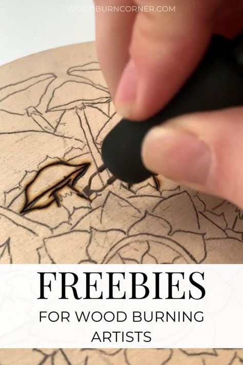 Wood Burn Corner is all about community and giving back. Check out our list of freebies specifically made for pyrography and those who love to burn, or are curious about trying out this new and supere satisfying hobby! DIY wood slice project ideas made easy! From free safety guides to completely free step-by-step woodburning instructions, plus loads of pyrography project ideas and more. This list is growing and will include a lot of DIY easy woodworking tips and tricks for artists of all levels! Wood Burning Roses Pyrography, Pyrography Art Ideas, Free Wood Burning Patterns Printables, 4 H Project Ideas, Pyrography Patterns Free, Wood Burning Ideas For Beginners Simple, Wood Burning Ideas Patterns, Beginner Wood Burning Pattern, Creative Project Ideas