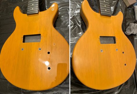 DIY Guitar Relic'ing: Let's Crack Some Lacquer Finish - Premier Guitar Relic Guitar, Cooling Spray, Diy Guitar, The Howling, Bass Amps, Aging Wood, Together Again, Exposed Wood, Final Touch