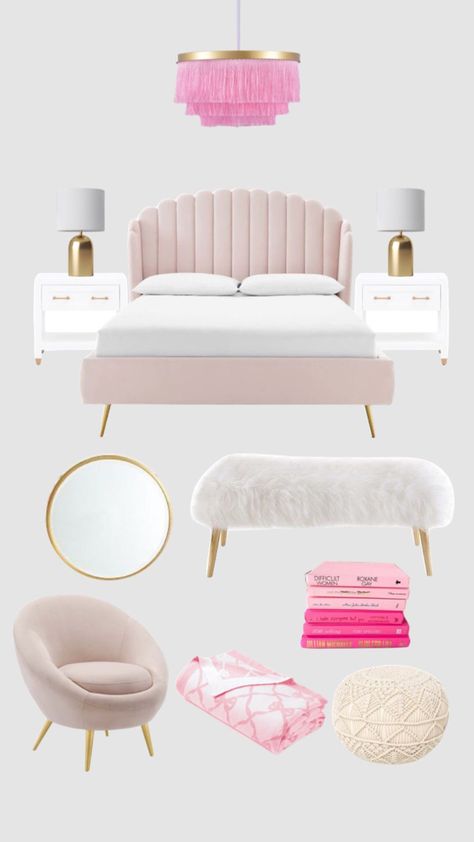 Pink And White Bedroom, White Room Decor, Pastel Room, Pinterest Room Decor, Preppy Room Decor, Inspiration Aesthetic, Preppy Room, Redecorate Bedroom, Cozy Room Decor