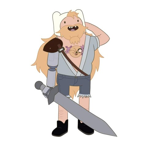 Finn The Human Fionna And Cake, Fionna And Cake Characters, Fiona And Cake Finn, Adult Finn Adventure Time, Fionna And Cake Fionna, Adventure Time Fionna And Cake, Fionna And Cake Fanart, Finn The Human Fanart, Adventure Time Art Style