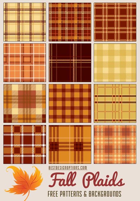 fall-plaids-backgrounds Sublimination Ideas, Texture Pictures, Church Artwork, Autumn Backgrounds, Doodle Journal, Fall Party Themes, Thanksgiving Projects, Autumn Cards, Free Brushes