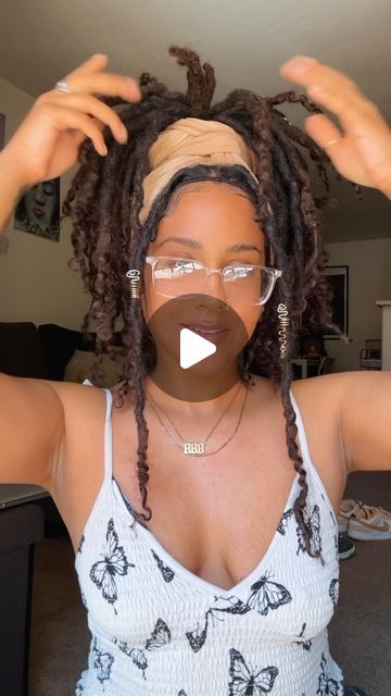 Rikelle Colbert on Instagram: "Should I bring the Headwrap Styles series back? ✨ . . . . #headwrap #headwrapstyle #locjourney #dreadhead" Loc Styles For Long Hair Head Wraps, Headwrap Styles For Locs, Wrap Braids With Scarf, Locs And Scarf Styles, Dreads Updo Styles Black Women, Loc Headwrap Styles, Locs With Bandana, Loc Scarf Styles, Loc Styles With Scarf