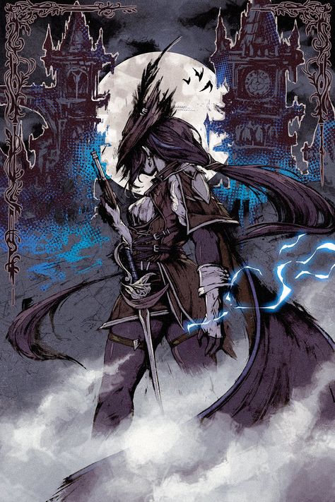 Bloodborne Art, Dark Souls Art, Honkai Impact 3rd, Soul Art, Honkai Impact, Dark Souls, Anime Scenery, Dark Fantasy Art, Fantasy Character Design