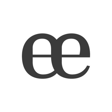 Daily Ligature | 03-04 | e + e Double E Logo, Create Font, Latin Text, Double U, Letter Form, Face Reference, Single Letter, Metal Letters, Uppercase And Lowercase