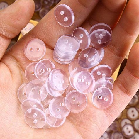 Unique Round Clear Jewelry, Resin Buttons Diy, Adjustable Round Clear Jewelry, Button-up Acrylic Outerwear With Buttons, Craft Buttons, Resin Buttons, Diy And Crafts Sewing, Amazon Art, Clear Resin