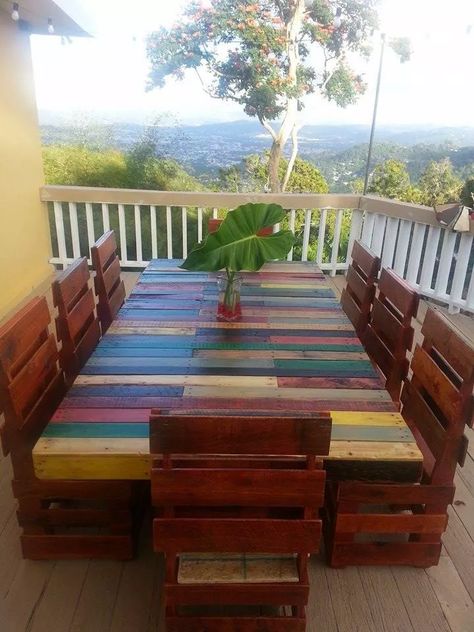 Dressers Diy, Diy Wood Stain, Garden Wall Designs, Outside Paint, Table And Bench Set, Wooden Pallet Furniture, Diy Home Cleaning, Home Fix, Card Table