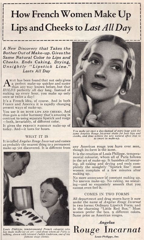 Vintage Makeup Magazine, Classy Etiquette, Vintage Beauty Routine, 1950s Beauty, 1950s Makeup, Aesthetic Routines, Makeup History, Funny Vintage Ads, Makeup Magazine