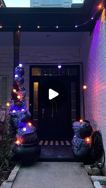 Kristyn Cole Bullard on Instagram: "here we go part two!  Only one part left! #halloweendiy #harrypotter #halloween #spookyseason #diy #goveeoutdoorlights" Diy Halloween Archway Outdoor, Halloween Videos, Halloween Gif, October 4, Halloween Diy, Harry Potter, Halloween, On Instagram, Instagram