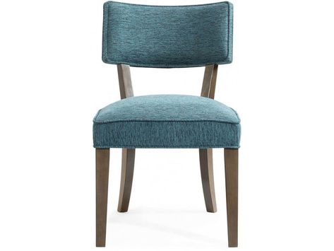 Pike Side Chair BTM3402DR800 Klismos Chair, Transitional Dining Chairs, Casual Chairs, Dining Chair Upholstery, Mirror Dining Room, Blue Dining Chair, Chair Types, Chair Upholstery, Mirrored Furniture