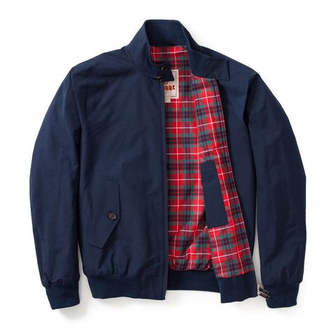 Navy Harrington Jacket Men Outfit, Baracuta G9 Harrington Jacket, James Bond Outfits, Harrington Jacket Men, Bond Outfits, Baracuta G9, Classy Outfits Men, Harrington Jacket, Dapper Men