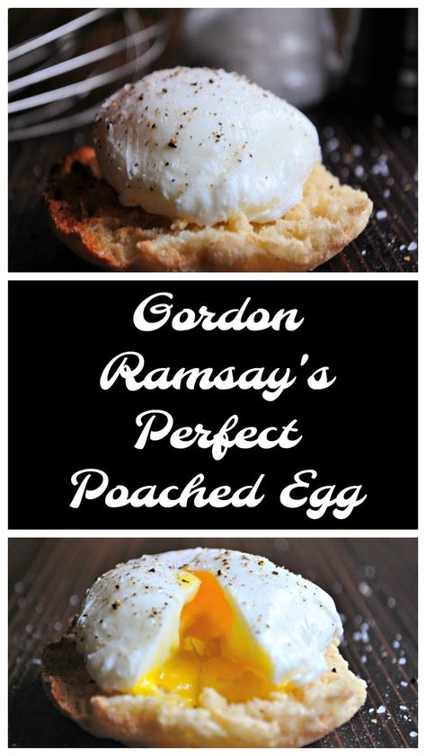 Gordon Ramsay's Perfect Poached Breakfast Egg Gordon Ramsey Recipes, Perfect Poached Eggs, Gordon Ramsay Recipe, Scrambled Eggs Recipe, Classic Breakfast, Poached Egg, Master Chef, Gordon Ramsay, Breakfast Brunch Recipes