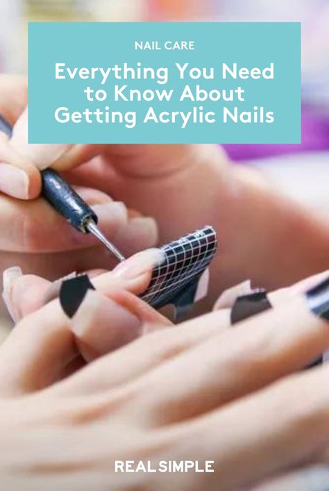 We asked nail experts everything you need to know about acrylic nails, including what are acrylic nails, how long do acrylic nails last, are acrylic nails damaging, and how to remove acrylic nails. #beautyhacks #beautytips #nails #acrlyic Getting Acrylic Nails, What Are Acrylic Nails, Do Acrylic Nails, Nails After Acrylics, Glitter Gradient Nails, Neon Nail Art, Remove Acrylics, Remove Acrylic Nails, Acrylic Tips