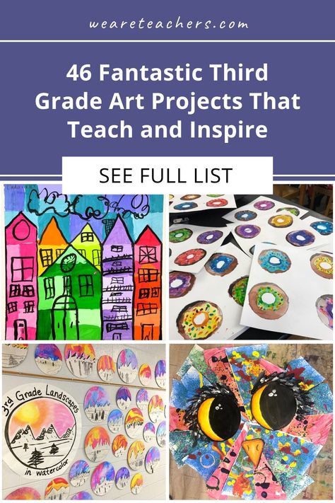 46 Best Third Grade Art Projects To Tap Into Kids' Creativity Art Third Grade, Third Grade Art Projects, 3rd Grade Art Lessons, 2nd Grade Art Projects, 3rd Grade Art Projects, Third Grade Art Project, Direct Drawing, 3rd Grade Art Lesson, Third Grade Art