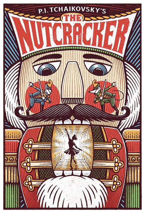 Nutcracker Poster Design, Christmas Nutcracker Theme, Nutcracker Poster, Nutcracker Aesthetic, Nutcracker Sweet, Ballet Posters, Vintage Nutcrackers, Christmas Illustrations, New Years Poster