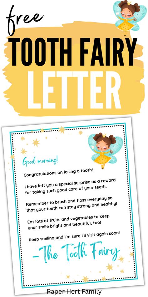 Cute Tooth Fairy Notes, Notes From The Tooth Fairy, Free Toothfairy Printable, Tooth Fairy Notes For Girls Letters, Tooth Fairy Svg Free, Note From Tooth Fairy First Tooth, Toothfairy Letters Printable, Printable Tooth Fairy Letter, Tooth Fairy Notes On First Lost Tooth