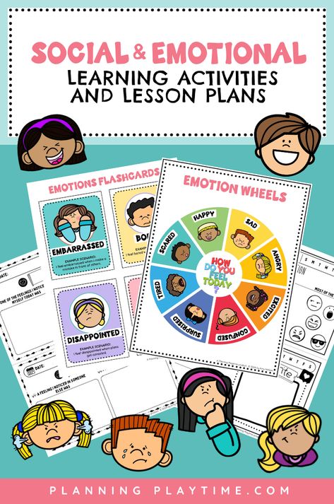 Kids Social and Emotional Skills activities. Curriculum For Preschool, Social Emotional Curriculum, Emotional Learning Activities, Social And Emotional Learning, Social Emotional Activities, Social Emotional Learning Activities, Interactive Lessons, Social Emotional Skills, Educational Activities For Kids