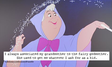 Walt Disney Confession - Grandmothers and Fairy Godmothers Disney Confessions, Cinderella 2015 Fairy Godmother, Fairy Godmother, Godmother, Disney And Dreamworks, Animated Movies, Dreamworks, Disney Pixar, Pixar