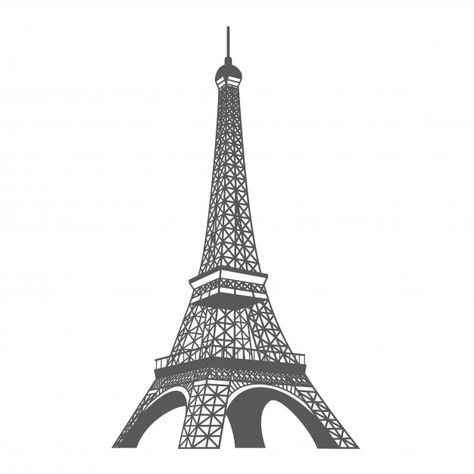 Eiffel Tower History, Eiffel Tower Drawing, Paris Drawing, Happy Bastille Day, Paris Landmarks, Photoshop Tutorial Typography, Cloud Vector, Hand Drawn Icons, Sun And Clouds